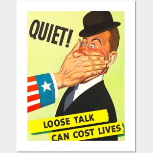 WW2 anti-spys american propaganda Posters and Art
